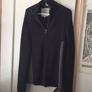 Guess knitted half zip sweater XL black/gray